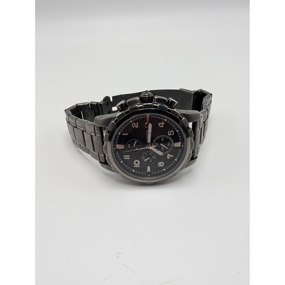 Fossil Machine Chronograph Smoke Stainless Steel Men's Watch FS4721